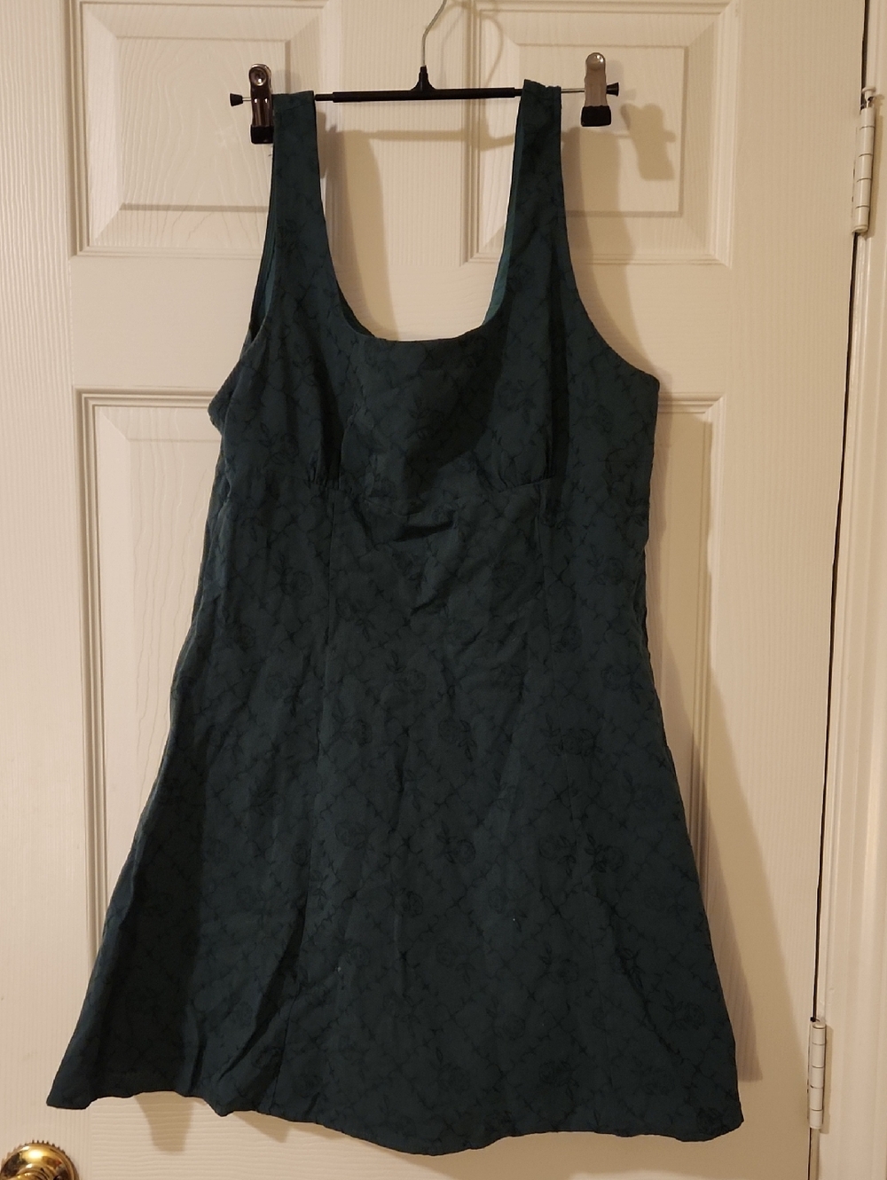 Dark Teal Scoop Neck A-Line Dress Sz S